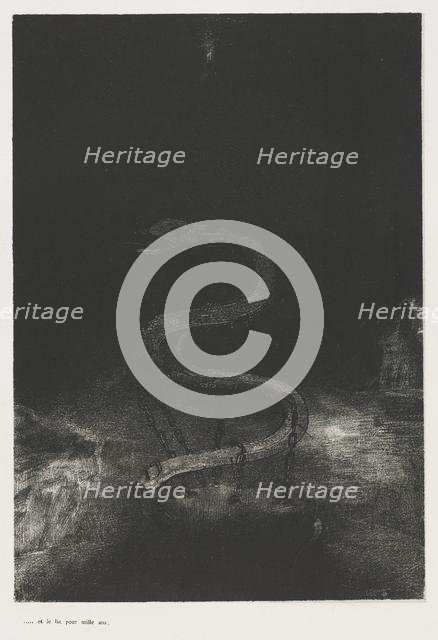 The Apocalypse of Saint John: And Bound Him a Thousand Years, 1899. Creator: Odilon Redon (French, 1840-1916); Blanchard; Ambroise Vollard (French, 1867-1939).