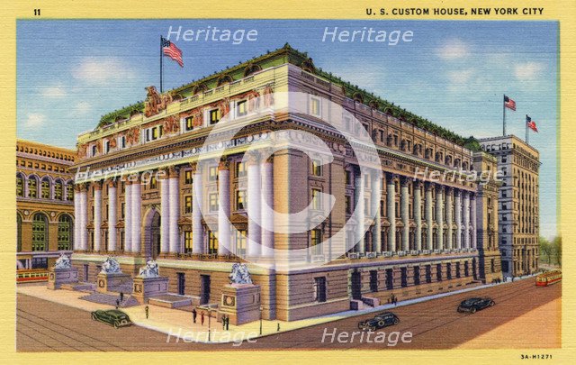 US Custom House, New York City, New York, USA, 1933. Artist: Unknown