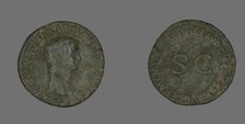 As (Coin) Portraying Germanicus, 50-54. Creator: Unknown.
