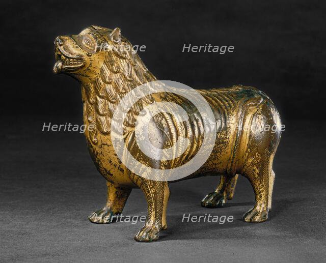 Aquamanile in the Form of a Lion, c. 1200. Creator: Unknown.