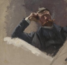 The Artist Georg Pauli. Study, 1884-1886. Creator: Eva Fredrika Bonnier.