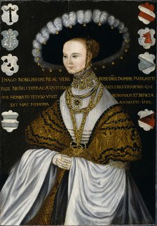 Portrait of Margareta Eriksdotter Vasa (1497-1536), sister of king Gustav I of Sweden, 1528.