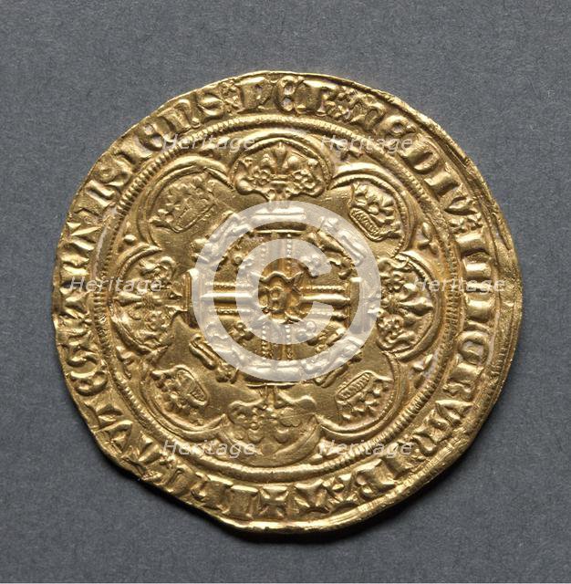 Noble (reverse), 1363-1369. Creator: Unknown.
