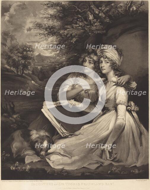 Daughters of Sir Thomas Frankland Bart (The Sisters), 1797. Creator: William Ward.