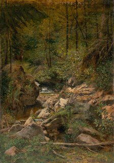 Forest stream, 1900. Creator: Eduard Majsch.