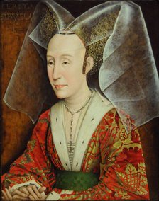 Portrait of Isabella of Portugal, wife of Philip III Duke of Burgundy (1397-1471), ca 1450-1475. Artist: Weyden, Rogier, van der (ca. 1399-1464)