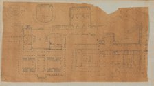 Page from a Scrapbook containing Drawings and Several Prints of Architecture, Int..., ca. 1800-1850. Creators: Workshop of Charles Percier, Workshop of Pierre François Léonard Fontaine.