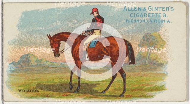 Volante, from The World's Racers series (N32) for Allen & Ginter Cigarettes, 1888. Creator: Allen & Ginter.