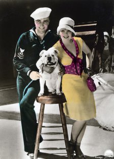 James Hall (1900-1940) and Clara Bow (1905-1965), American actors, 20th century. Artist: Unknown