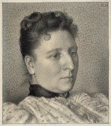 Portrait of Anna Boch, 1894. Creator: Georges Lemmen.