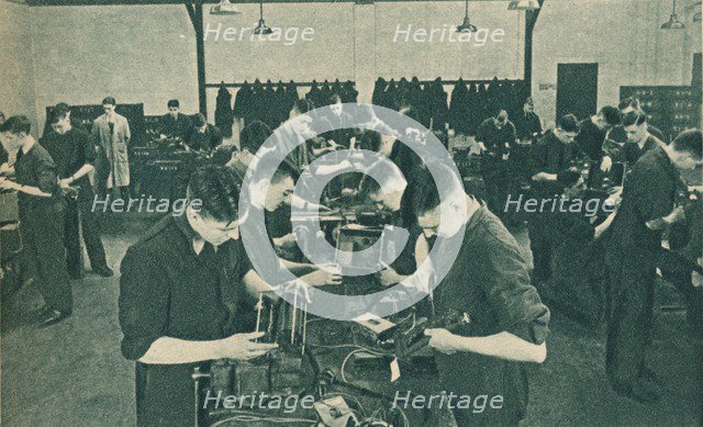 Wirless Operator Mechanics' Workshop, 1940. Artist: Unknown