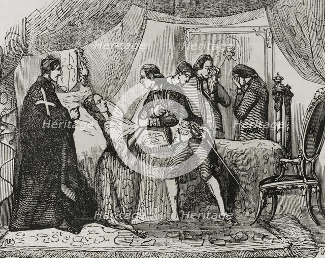 Death of the Princess of Asturias, May 21, 1806, (1851).  Creator: Unknown.