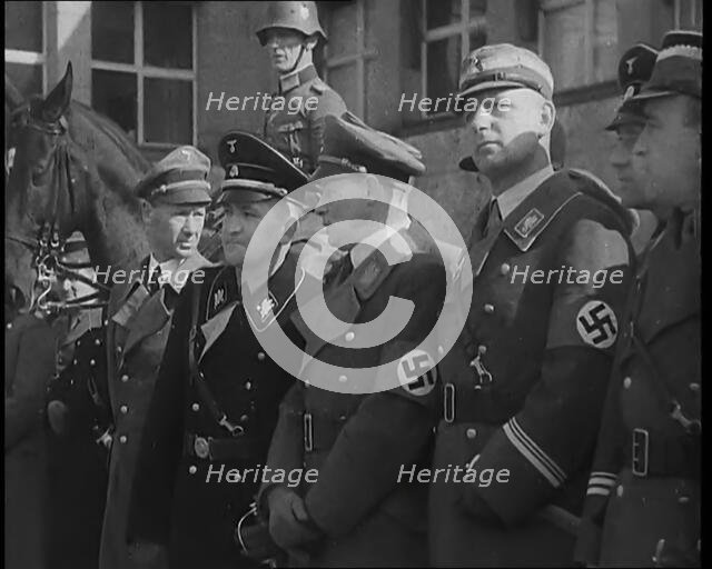 German Officers in the Rhineland, 1936. Creator: British Pathe Ltd.