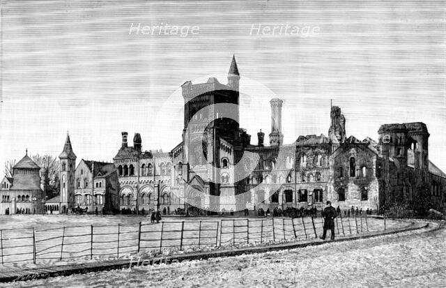 The University of Toronto after the fire, 1890. Creator: Paterson.