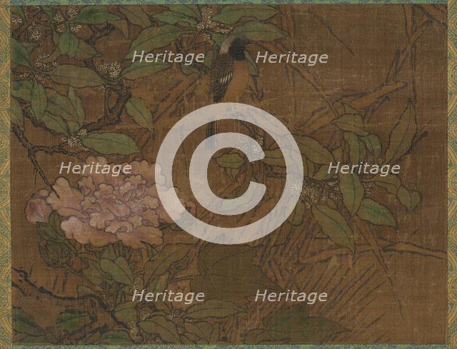 Birds and Flowers, mid-1400s-early 1500s. Creator: Sessh? T?y? (Japanese, 1420-1506), attributed to.