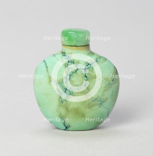 Spade-Shaped Snuff Bottle, Qing dynasty (1644-1911), 1800-1900. Creator: Unknown.