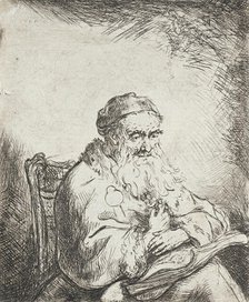 Old Man with a Trefoil on his Coat, between 1600 and 1699. Creator: Ferdinand Bol.
