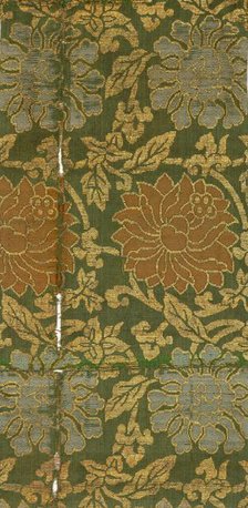 Textile Fragment, 1800s. Creator: Unknown.