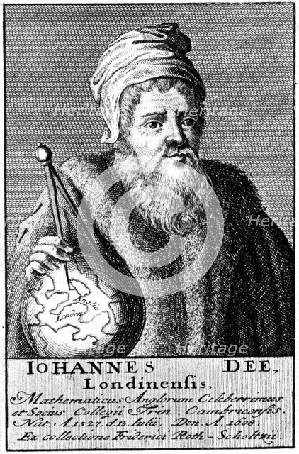 John Dee, English Alchemist, Geographer and Mathematician, c1590 (18th century). Artist: Unknown