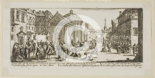 The Hospital, plate fifteen from The Large Miseries of War, n.d. Creator: Gerard van Schagen.