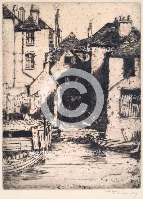 A Bit Of Portsmouth, 1928. Creator: Martin Hardie.