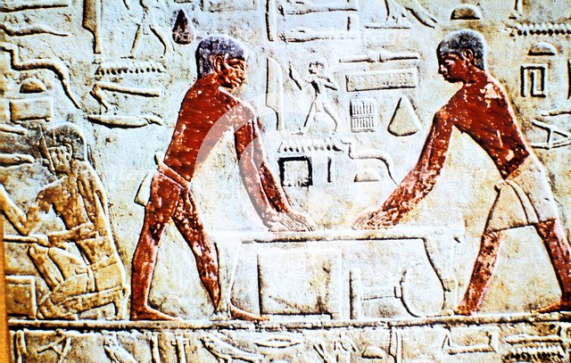 Wall painting from the tomb of Ti, Saqqara, Ancient Egypt, Early 5th Dynasty, c2498-2450 BC. Artist: Unknown