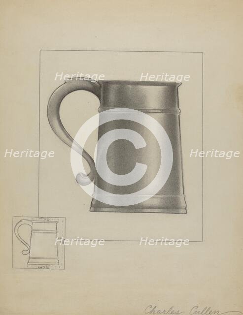 Pewter Mug, c. 1936. Creator: Charles Cullen.