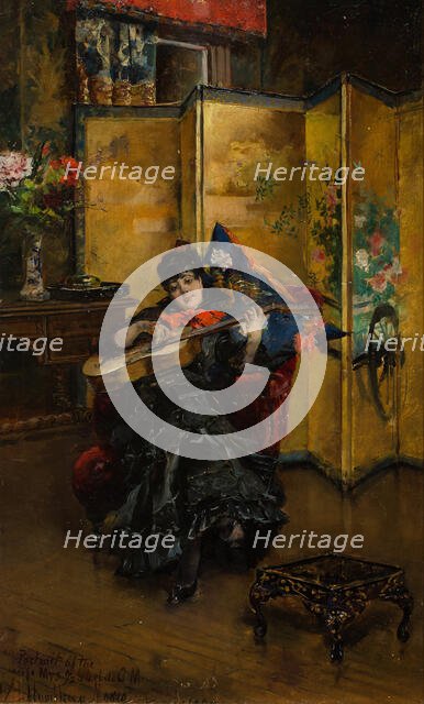 Portrait of Isabel de Cistué y Nieto, 1895. Creator: Moore, Henry Humphrey (1844-1926).