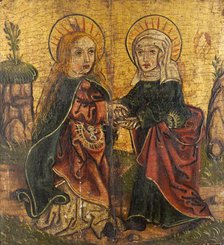 The Annunciation, Visitation to St Elizabeth, Saint Dorothy. Triptych Wing, between 1501-1533. Creator: Unknown.