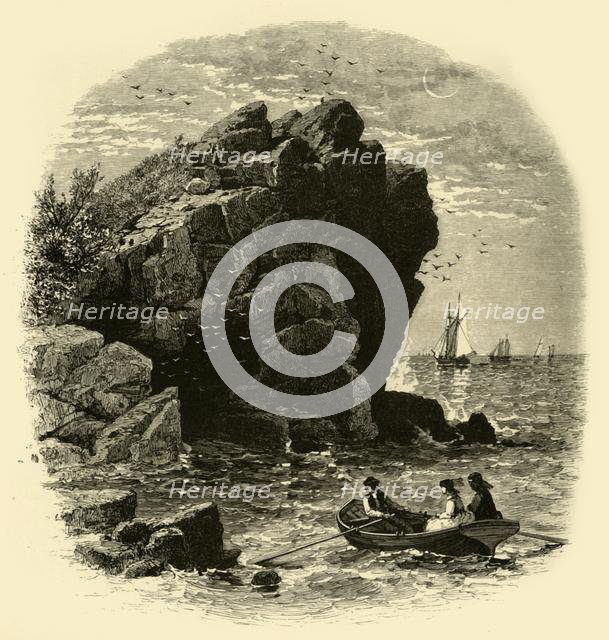 'Swallows' Cave, Nahant', 1874. Creator: John Douglas Woodward.