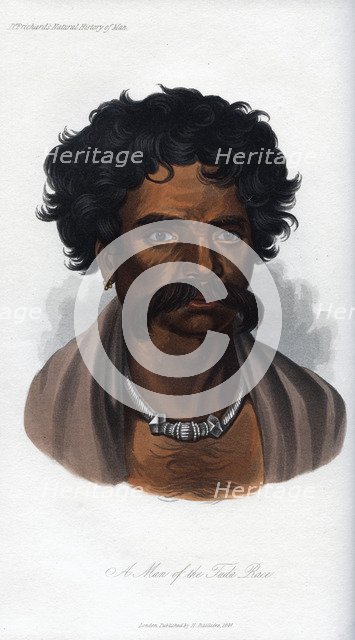 'A Man of the Tuda Race', 1848. Artist: Unknown
