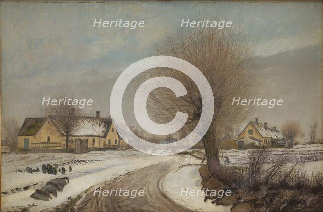 A Sealand Village. Winter, 1906. Creator: Laurits Andersen Ring.