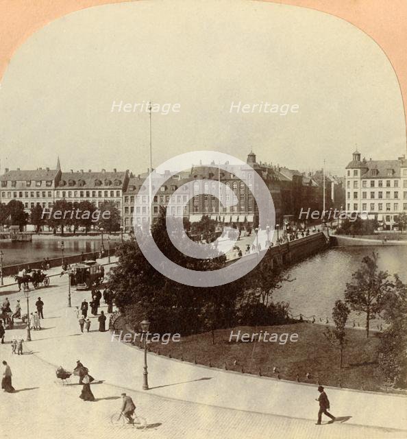 'Queen Louise Bridge, Copenhagen, Denmark', 1901. Creator: Keystone View Company.