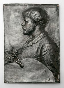 Jules Bastien-Lepage, Modeled 1880, cast in copper and bronze 1881. Creator: Augustus Saint-Gaudens.