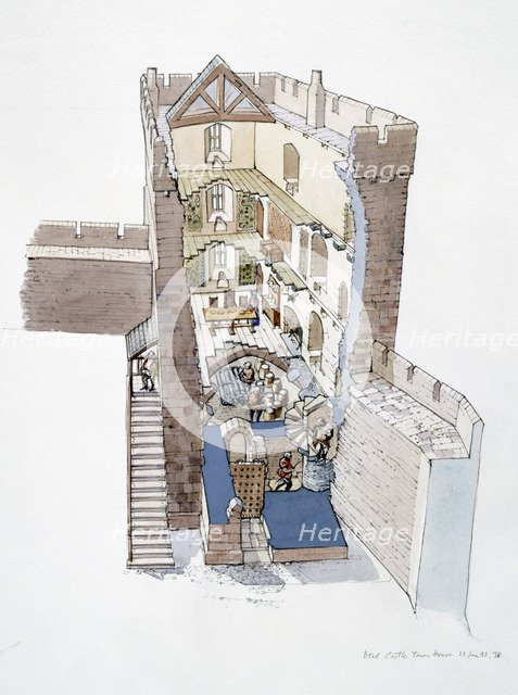 Etal Castle, c14th century, (c1990-2010). Artist: Terry Ball.