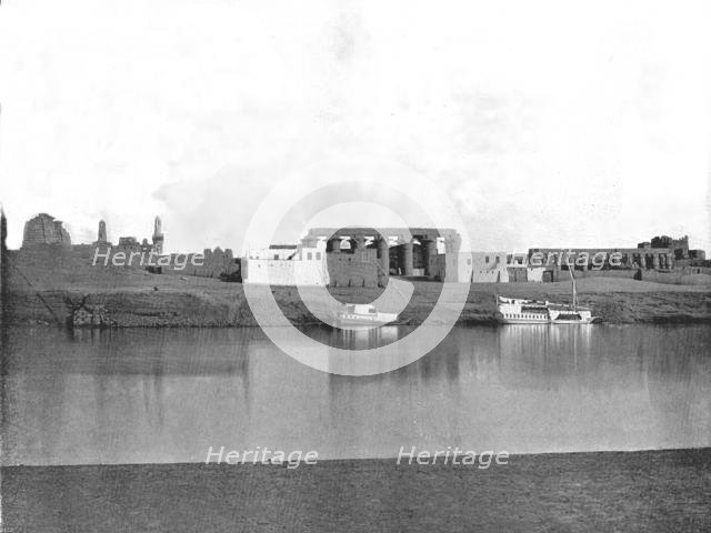 Luxor from the Nile, Egypt, 1895.  Creator: W & S Ltd.