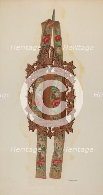 Newspaper Wall Rack, 1941. Creator: Nicholas Amantea.