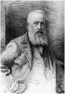 James Clarke Hook, British artist, c1880-1882.Artist: Otto Theodor Leyde