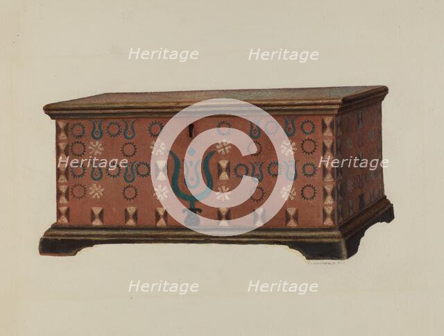 Pa. German Chest, c. 1938. Creator: Austin L. Davison.