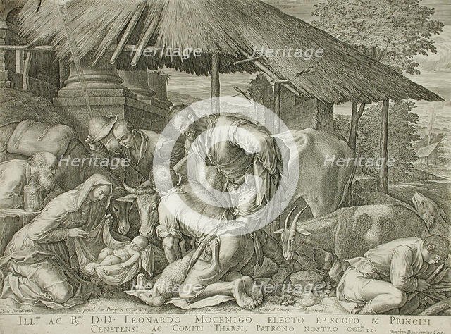 Adoration of the Shepherds, 1599. Creator: Johann Sadeler I.