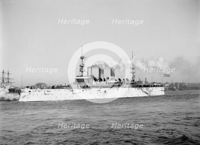 U.S.S. New York, c1893. Creator: William H. Jackson.