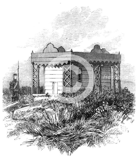 Tomb of Potatau, the first Maori king, at Ngaruwahia, New Zealand, 1864. Creator: Unknown.