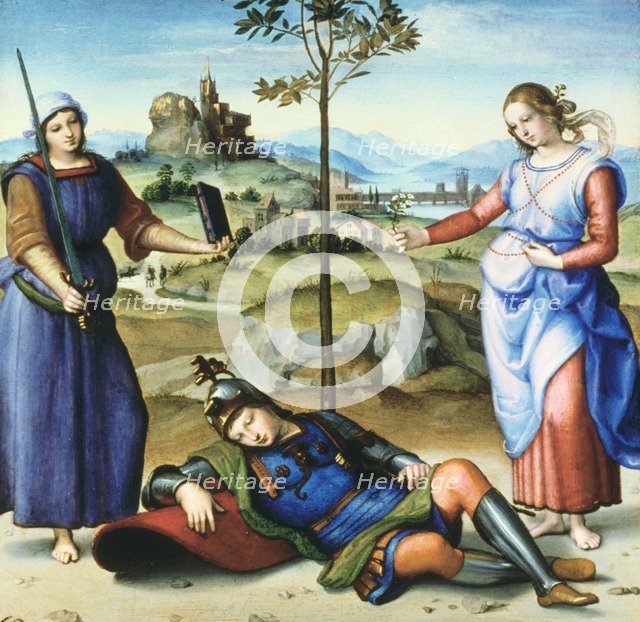 'Vision of a Knight', c1504. Artist: Raphael