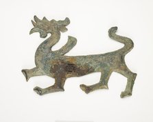 Ornament in the form of a dragon, Han dynasty, 206 BCE-220 CE. Creator: Unknown.