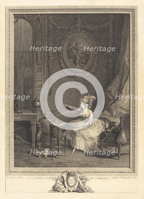 La Consolation de l'absence, 1785. Creator: Nicolas Delaunay.