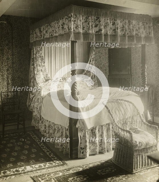 Kelmscott Manor: Bed William Morris Was Born In, 1896. Creator: Frederick Henry Evans.