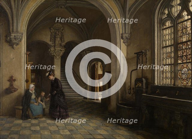 Interior of the Church of Saint Paul in Antwerp, 1865-1869. Creator: Henri Jean Augustin de Braekeleer.