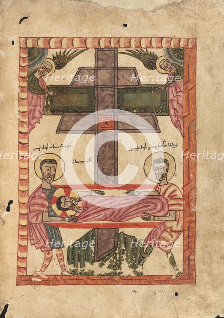 The Deposition; Gospel Book, 1583. Creator: Ghoukas.