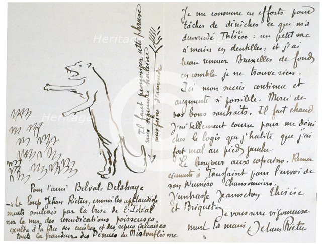 'The Wolf', c1900-1933. Artist: Jehan Rictus