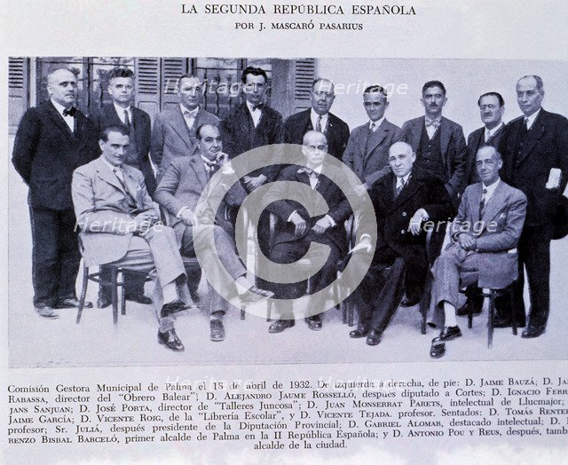 Municipal Commission of Palma, April 18, 1932.